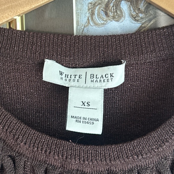 White House Black Market Silk Blend High Neck Tank Top - Picture 4 of 7